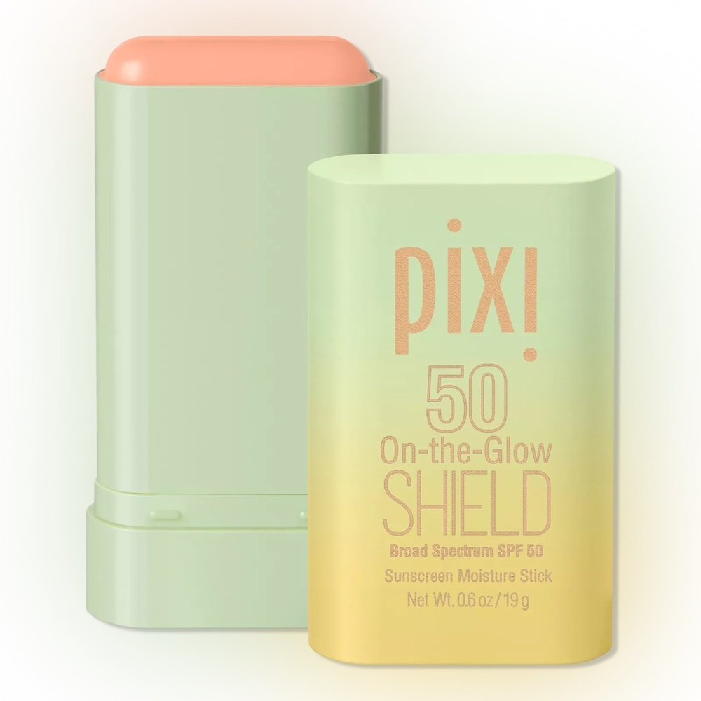 Pixi on the glow shield spf 50 sunscreen moisture stick 0.6 oz *blogger*